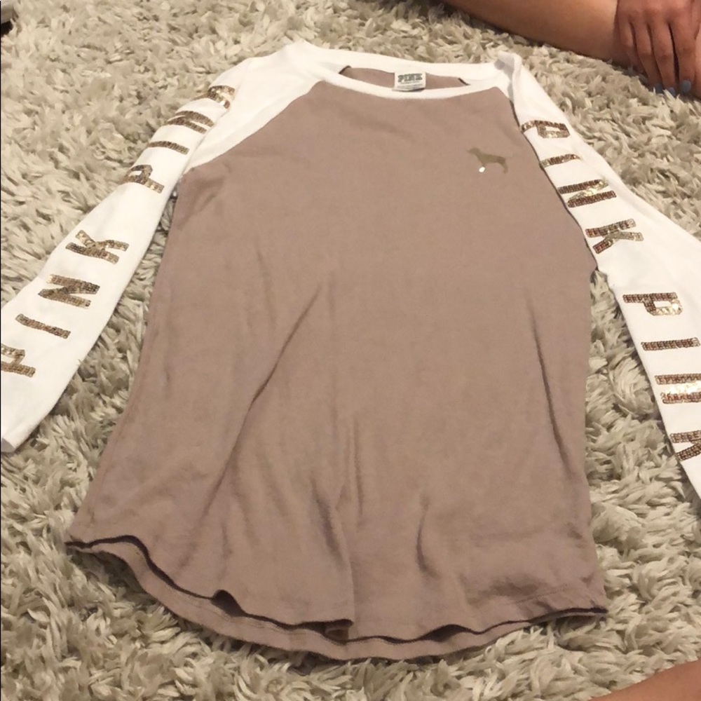 3/4 sleeve PINK shirt